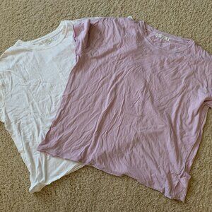 Lot of 2 Free People  We The Free Nina Tee Size Small